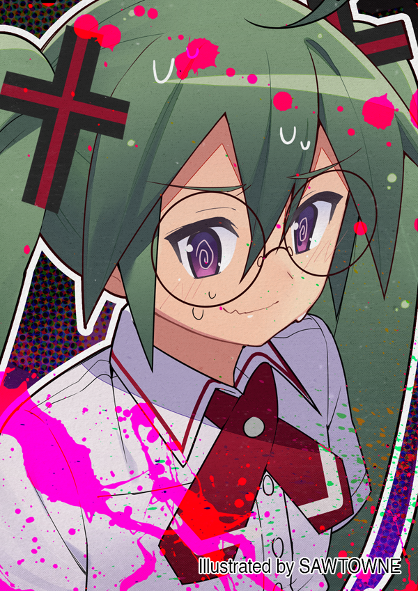 hatsune miku (vocaloid and 1 more) drawn by sawtowne