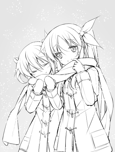 fate testarossa and takamachi nanoha (lyrical nanoha and 1 more) drawn by teruui