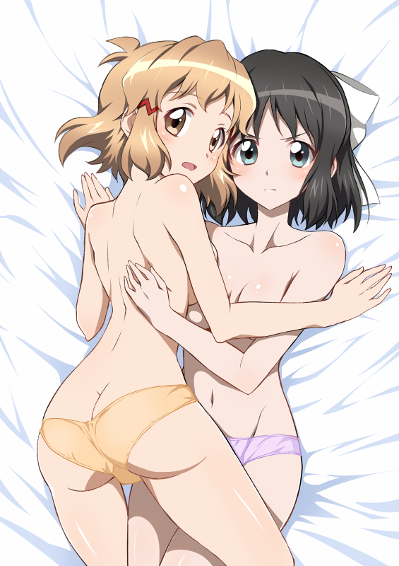 tachibana hibiki and kohinata miku (senki zesshou symphogear) drawn by yuto_(dialique)