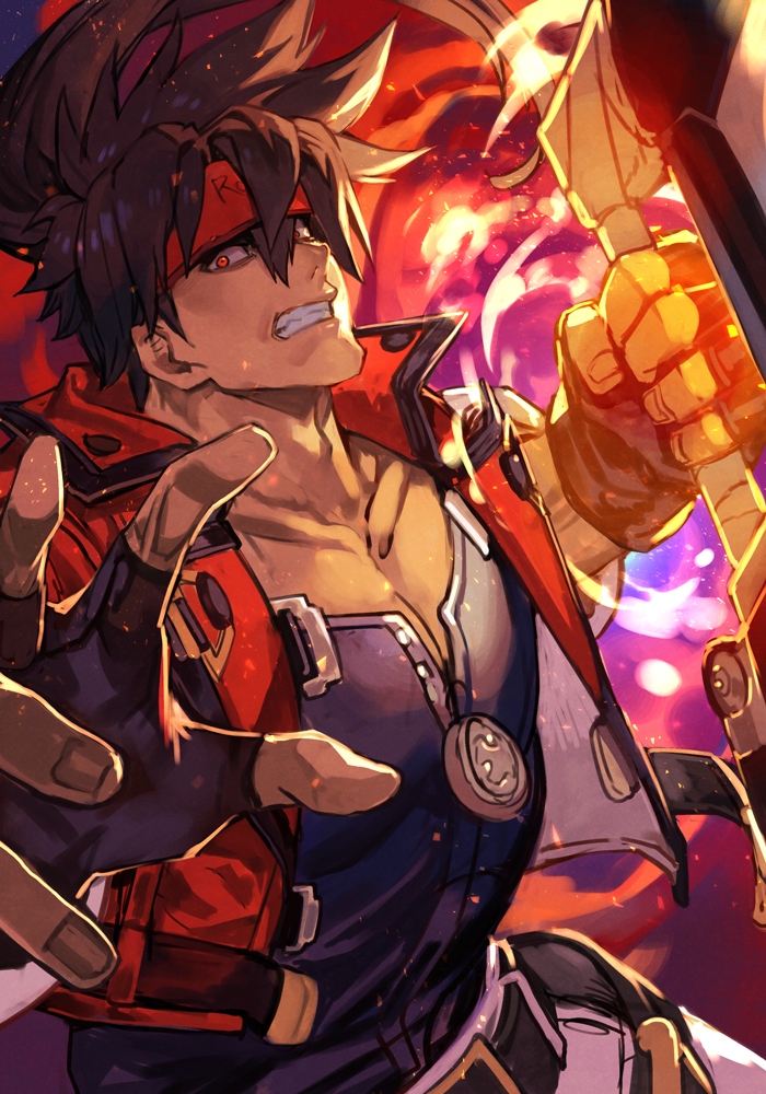 sol badguy (guilty gear and 1 more) drawn by hungry_clicker