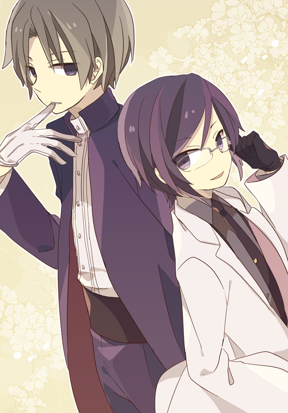 yagen toushirou and heshikiri hasebe (touken ranbu) drawn by yoshiki
