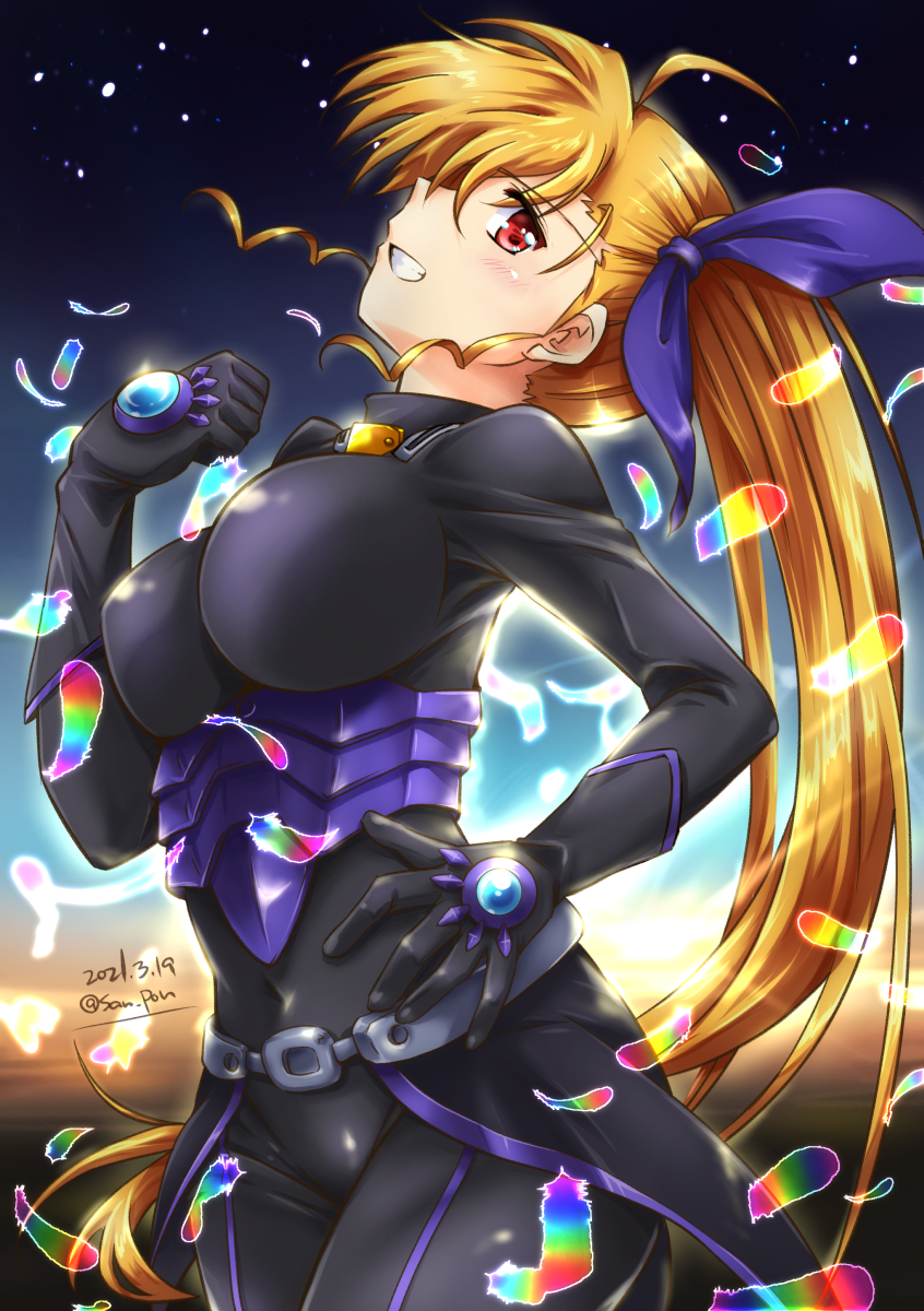 vivio (lyrical nanoha and 1 more) drawn by san-pon