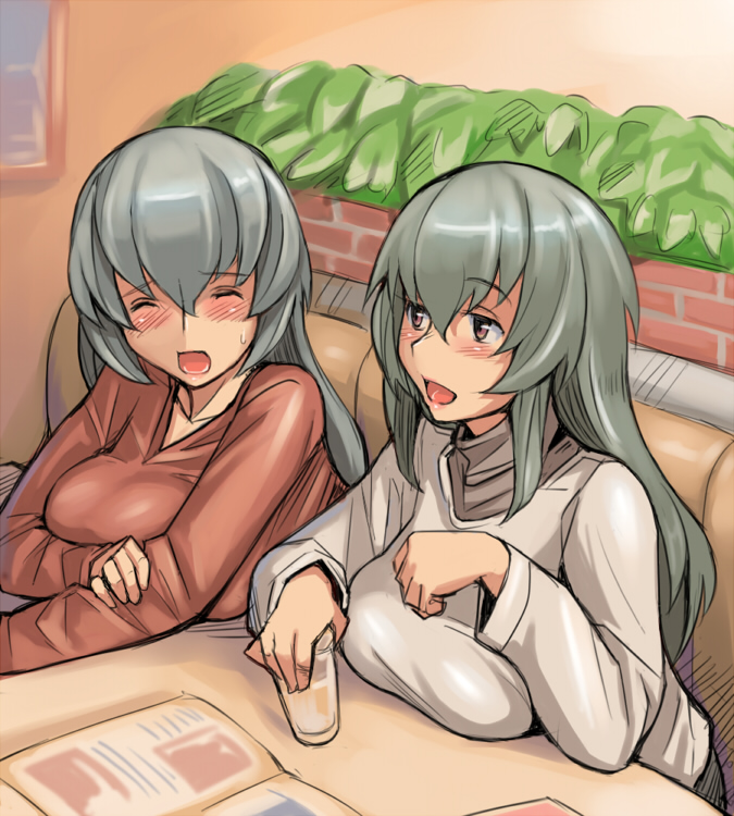 suigintou and hyougintou (rozen maiden) drawn by tsuda_nanafushi