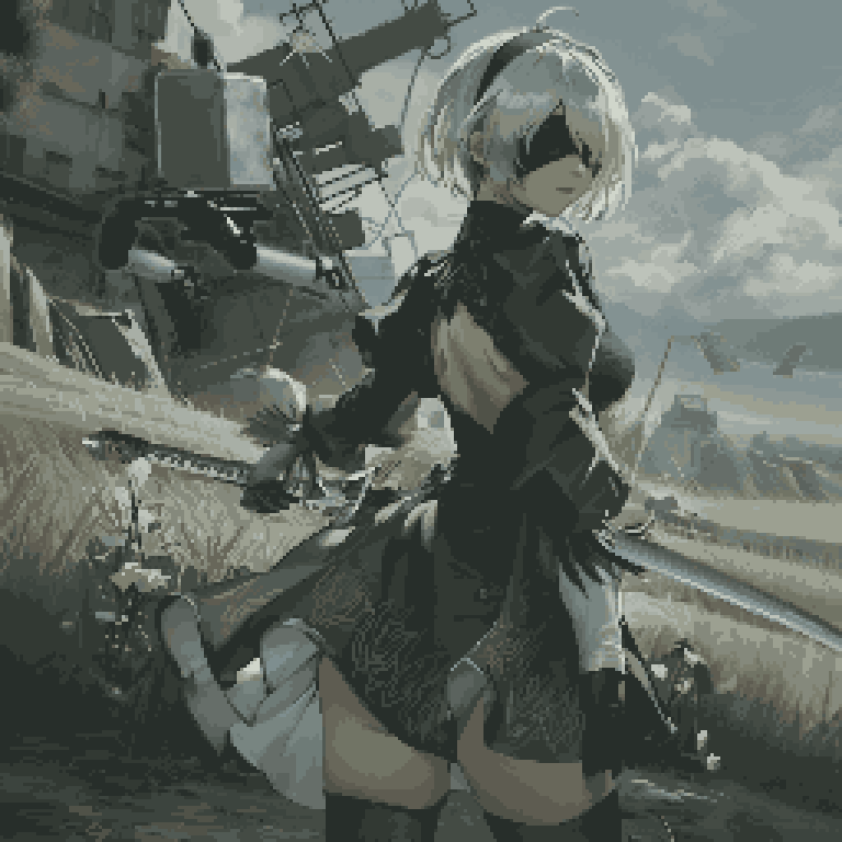 2b (nier and 1 more) drawn by daisen_(specialdaisen)