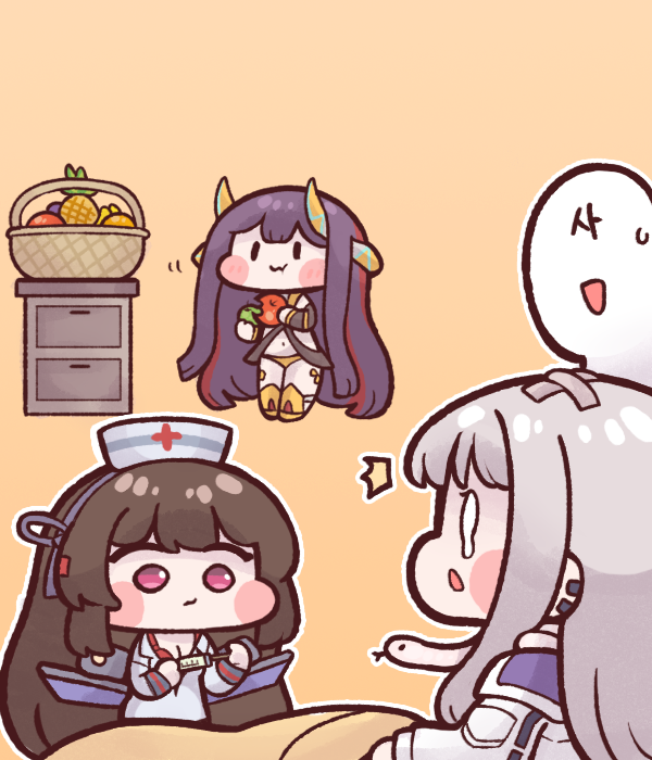 commander, cheona, scissors lise, and echidna (last origin) drawn by bulga
