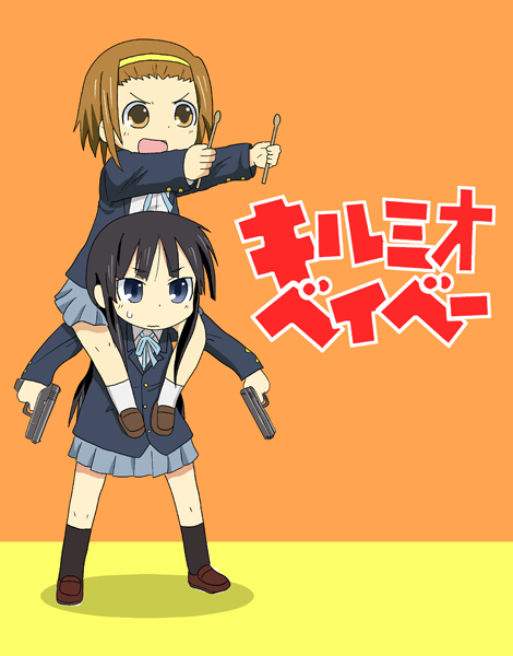akiyama mio and tainaka ritsu (k-on! and 1 more) drawn by kimineri