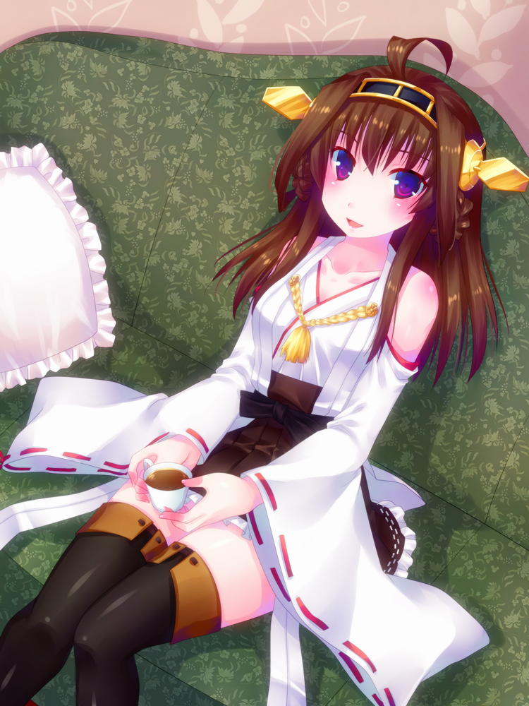 kongou (kantai collection) drawn by door_to_heaven