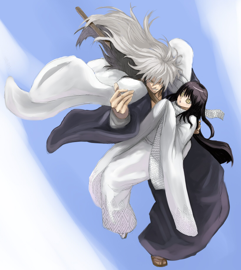 yuki onna and nura rikuo (nurarihyon no mago) drawn by kusano_houki