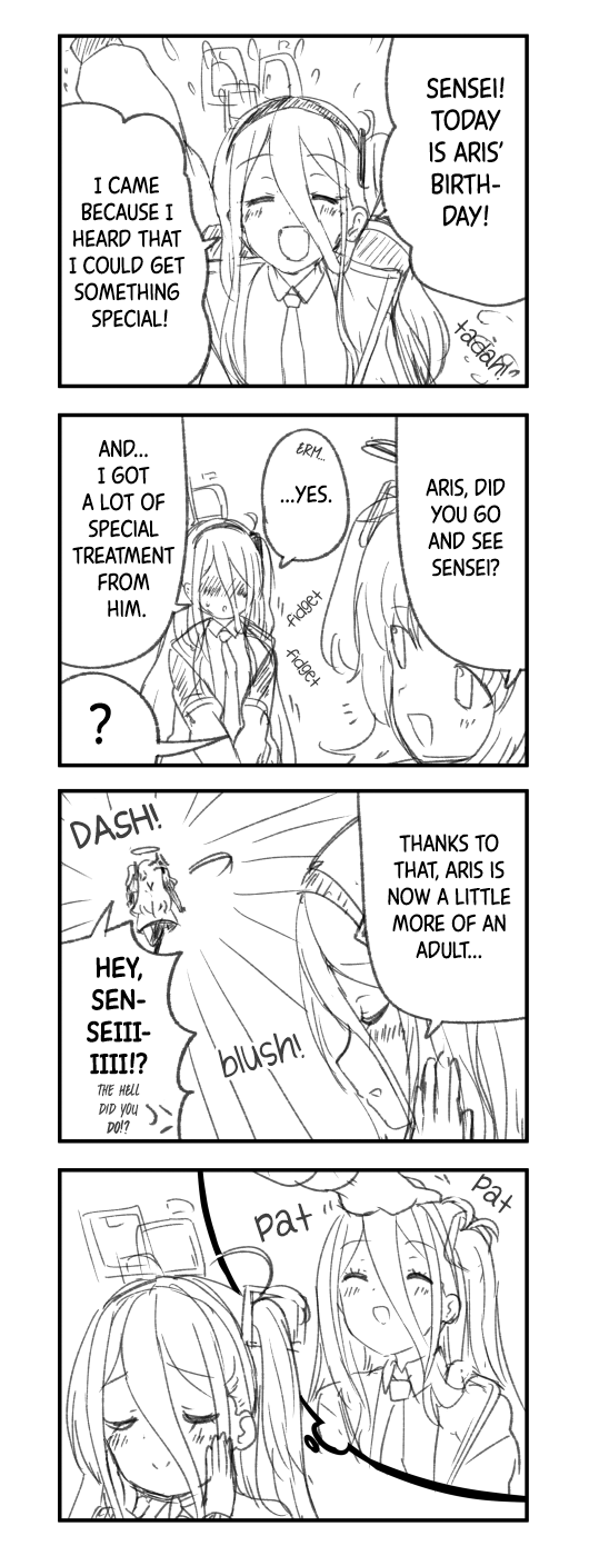 sensei, yuuka, and aris (blue archive) drawn by engiyoshi