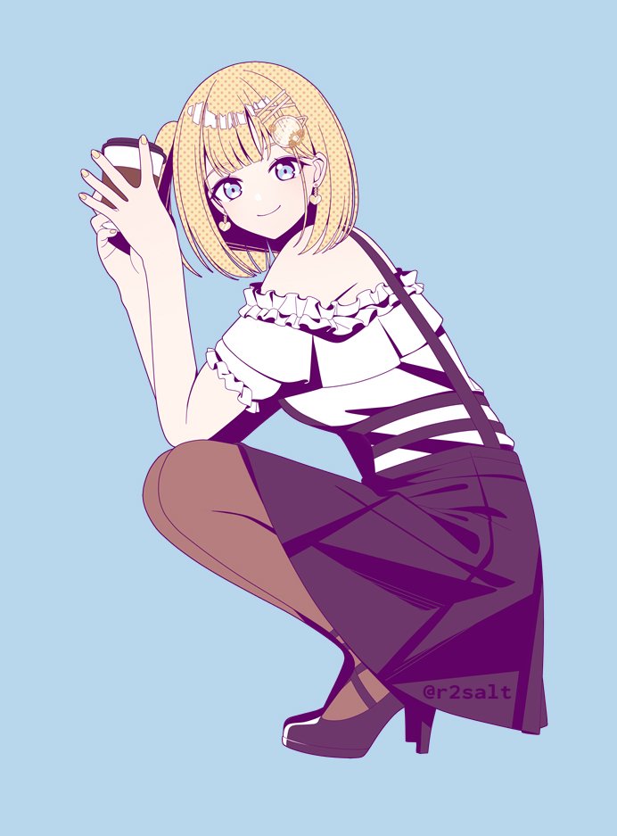 watson amelia (hololive and 1 more) drawn by r2salt