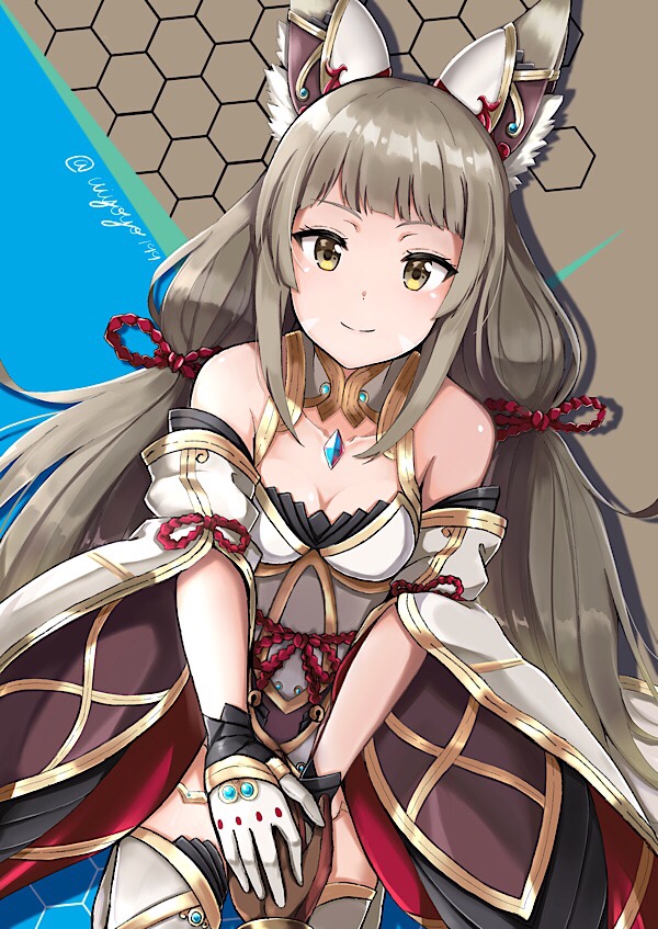 rex and nia (xenoblade chronicles and 1 more) drawn by kouno_(uiyoyo199)