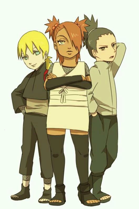 akimichi chouchou, yamanaka inojin, and nara shikadai (naruto and 1 more) drawn by mizuto_(o96ap)