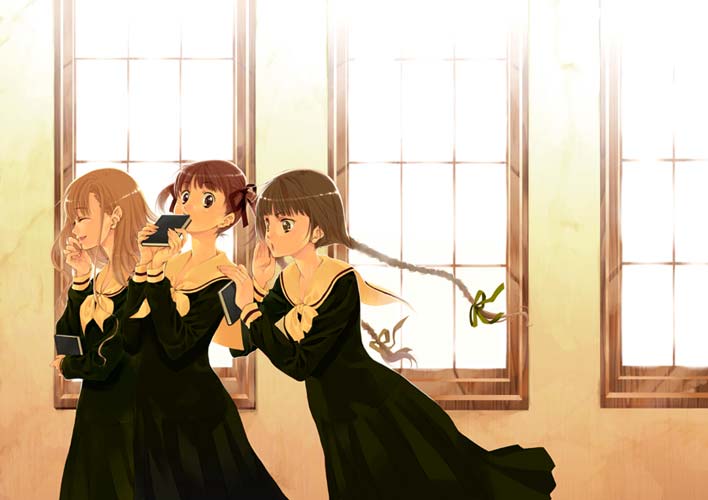 fukuzawa yumi, toudou shimako, and shimazu yoshino (maria-sama ga miteru) drawn by furudori_yayoi