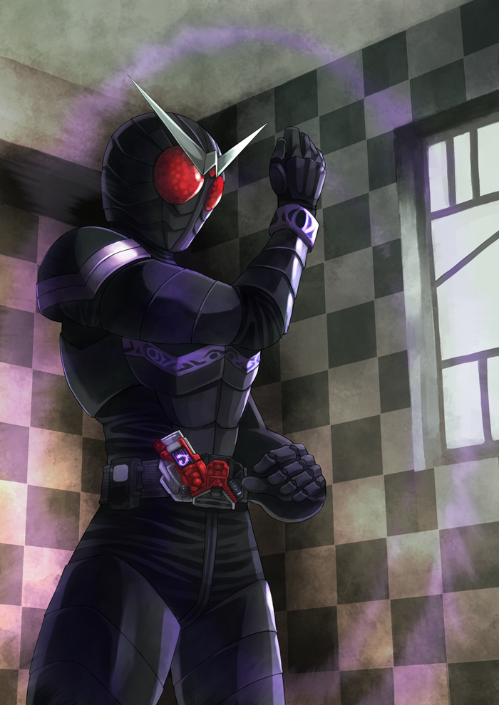 kamen rider joker (kamen rider and 1 more) drawn by kouno_hikaru