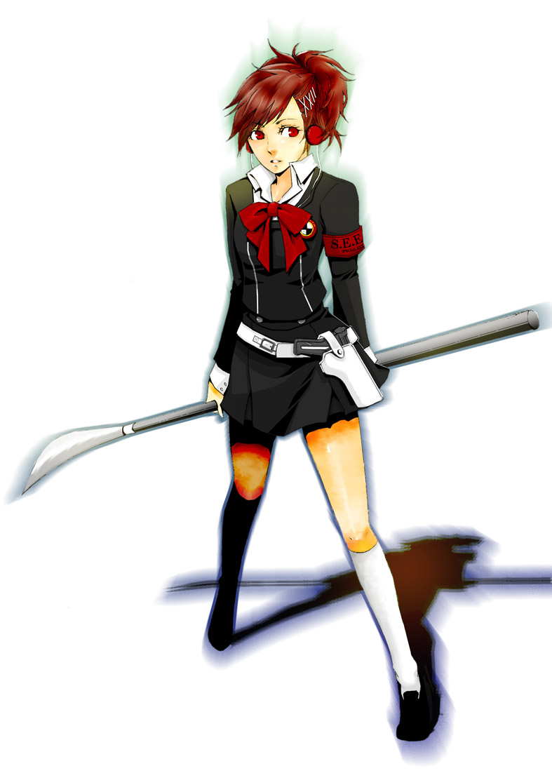 shiomi kotone (persona and 2 more) drawn by akira_hisa
