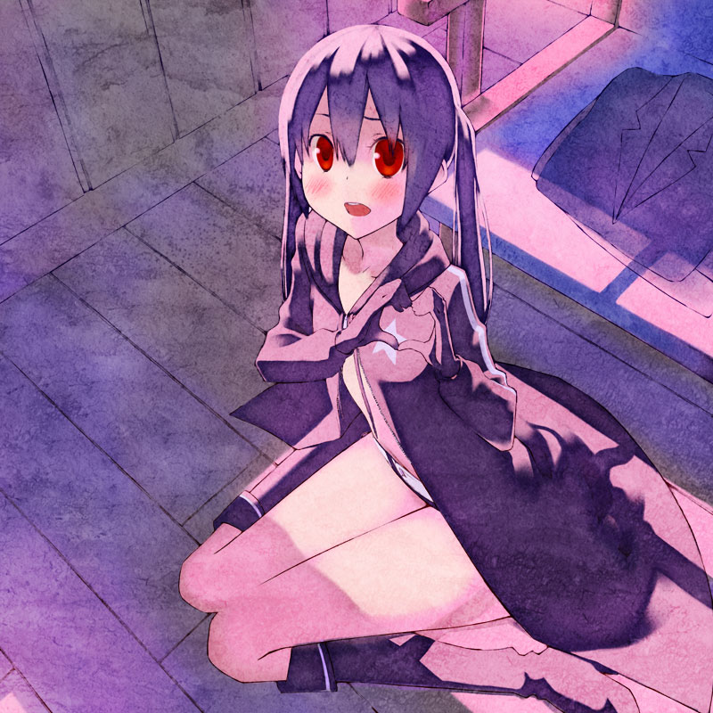 nakano azusa and black rock shooter (k-on! and 1 more) drawn by reki_(tiny_fin)