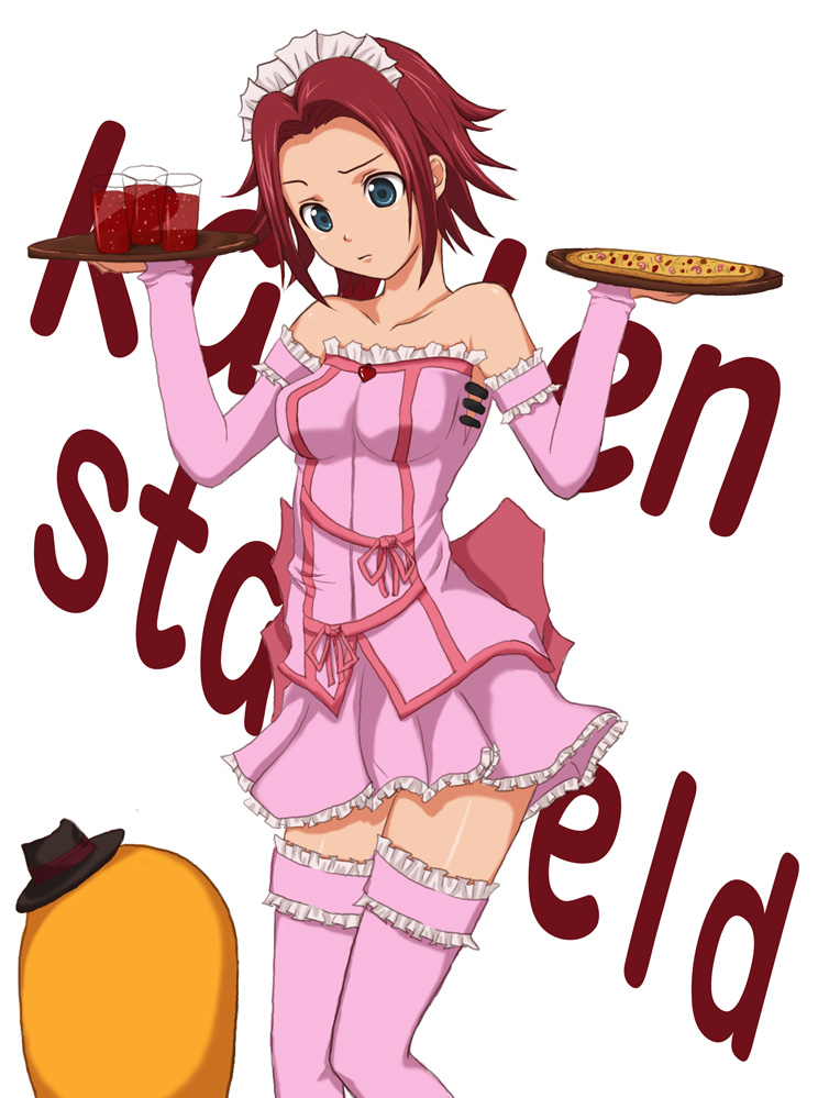kouzuki kallen and cheese-kun (code geass and 1 more) drawn by murata_isshin