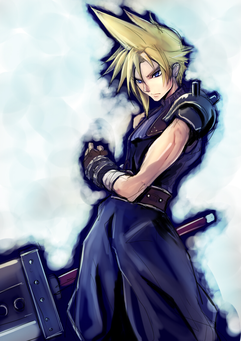 cloud strife (final fantasy and 1 more) drawn by sowel_(sk3)