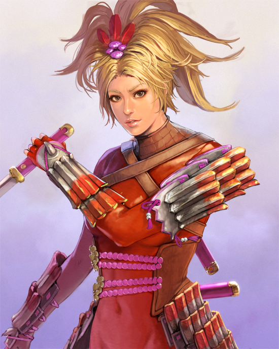 natsu (soulcalibur and 1 more) drawn by take_no_ko_(dodon)
