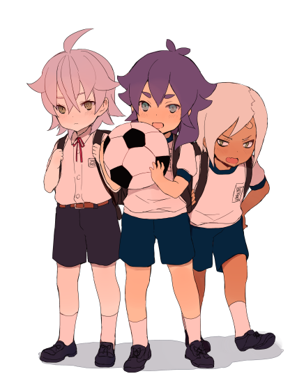 kishibe taiga, izumi kanaaki, and tobisawa mana (inazuma eleven and 1 more) drawn by tokio_neo
