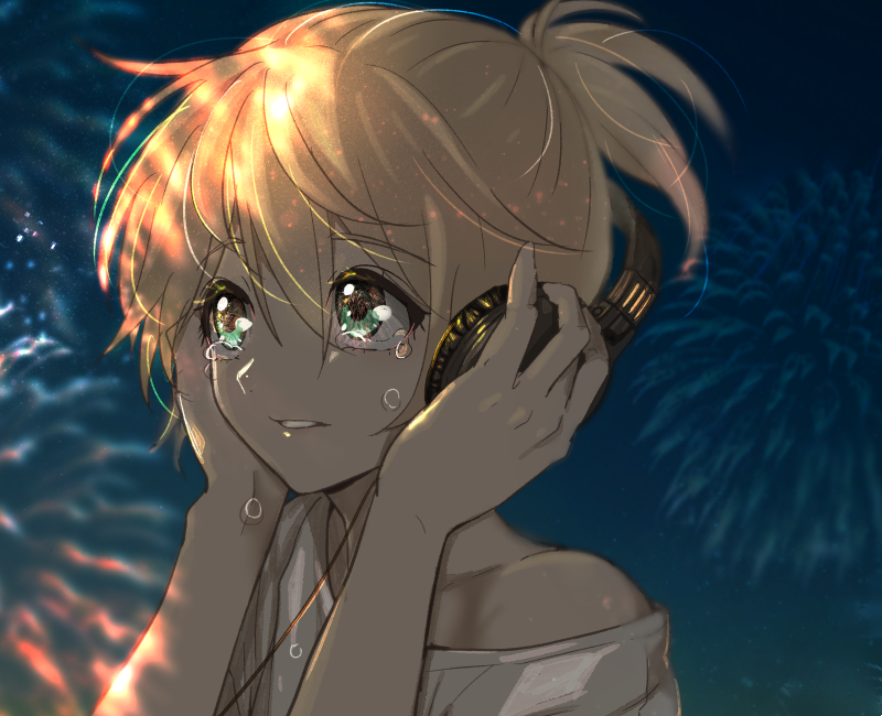 kagamine len (vocaloid and 1 more) drawn by yoruhachi