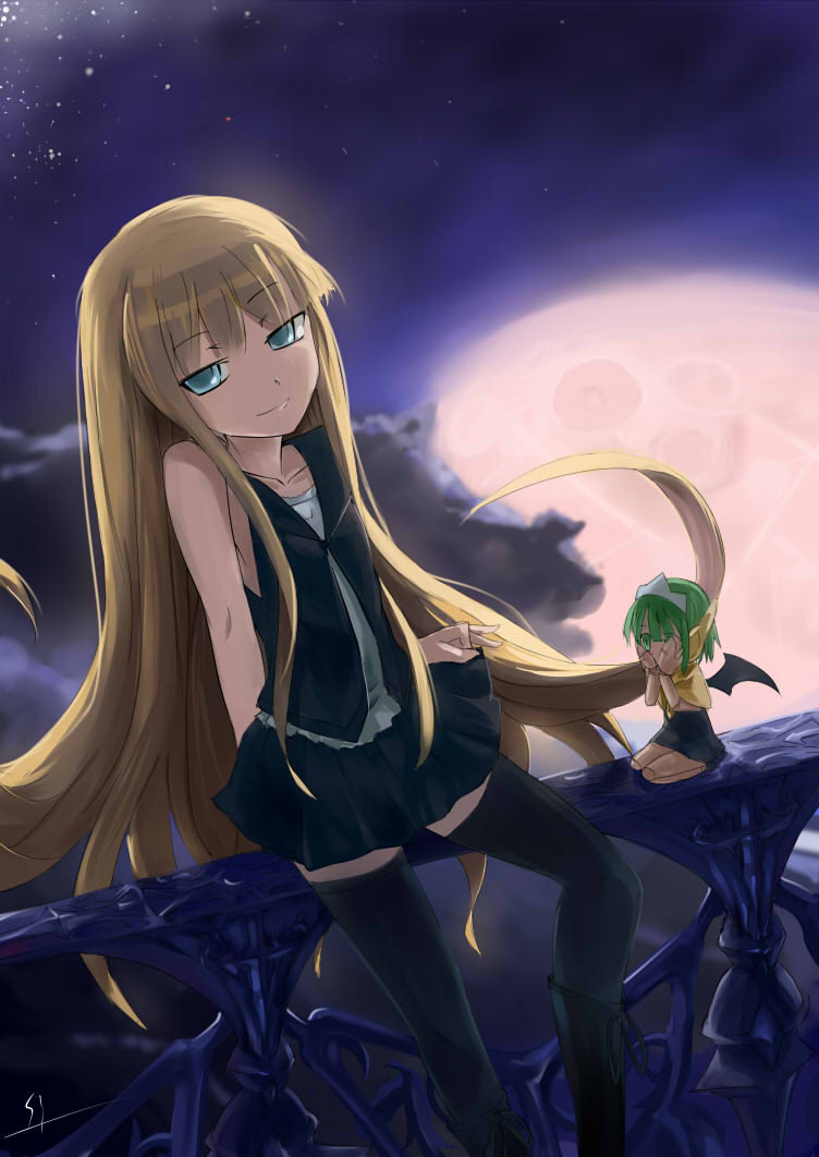 evangeline a.k. mcdowell and chachazero (mahou sensei negima!) drawn by sinzan