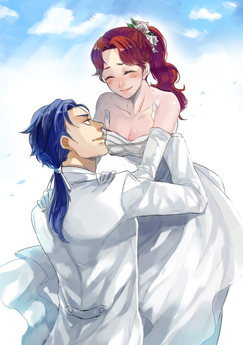 rei and mamiya (hokuto no ken) drawn by ahiru1126