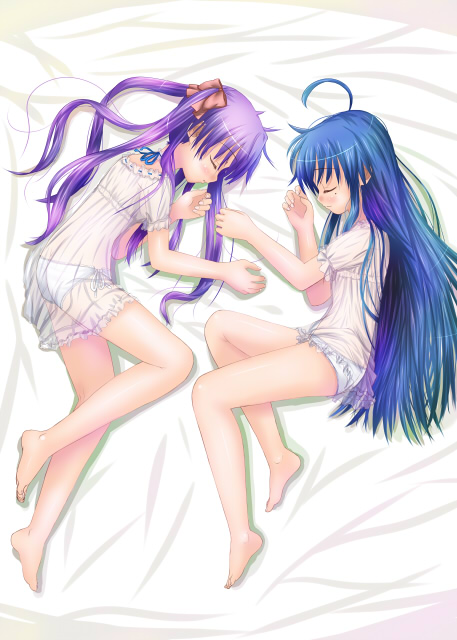 hiiragi kagami and izumi konata (lucky star) drawn by kisaragi_miyu