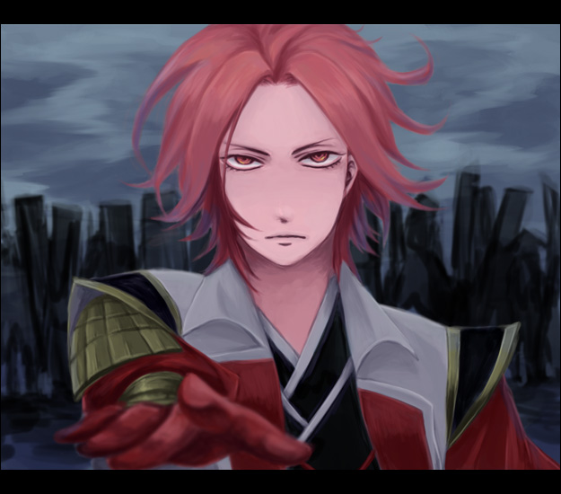 ishida mitsunari (sengoku musou and 1 more) drawn by konno_karin