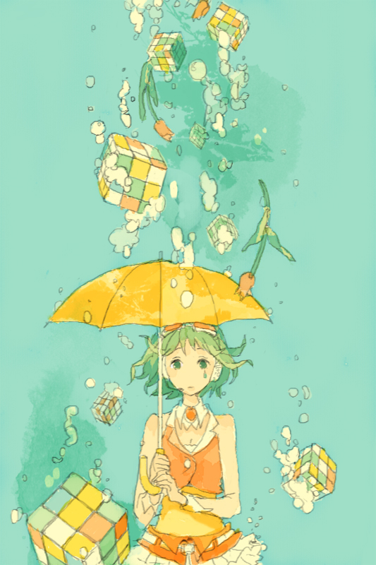 gumi (vocaloid and 1 more) drawn by chiruda