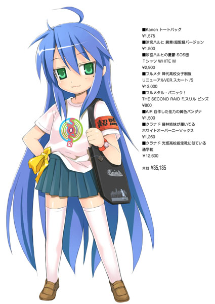 izumi konata (suzumiya haruhi no yuuutsu and 5 more) drawn by mikazuki_akira!