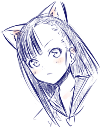 sakurazaki setsuna (mahou sensei negima!) drawn by ha-ru