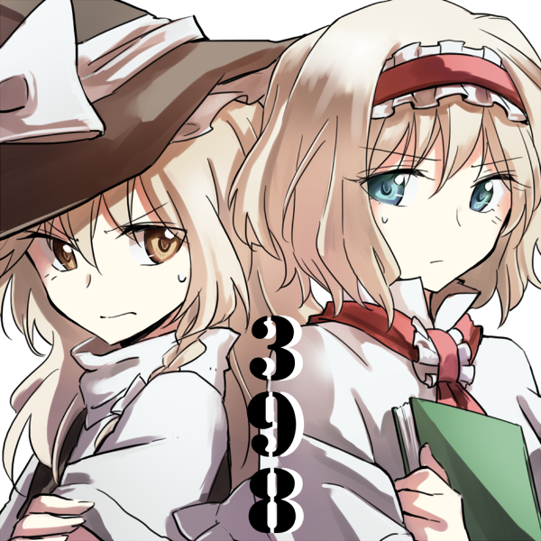 kirisame marisa and alice margatroid (touhou) drawn by mitsunara