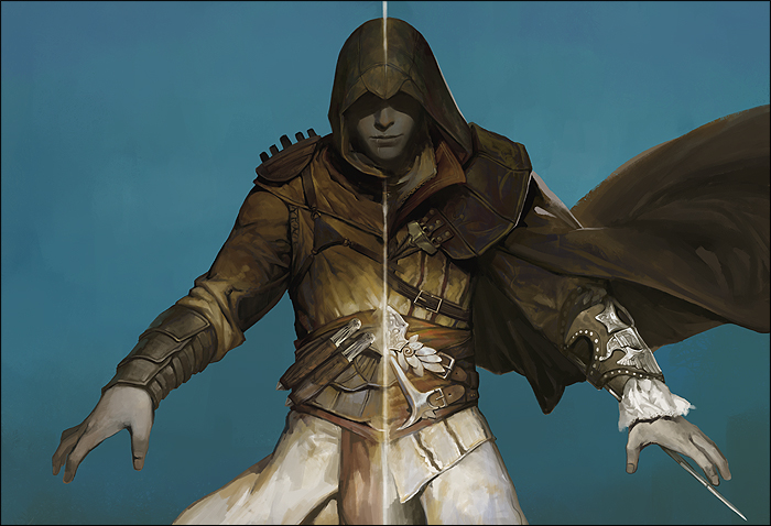 ezio auditore da firenze and altair ibn la-ahad (assassin's creed ii and 1 more) drawn by elna