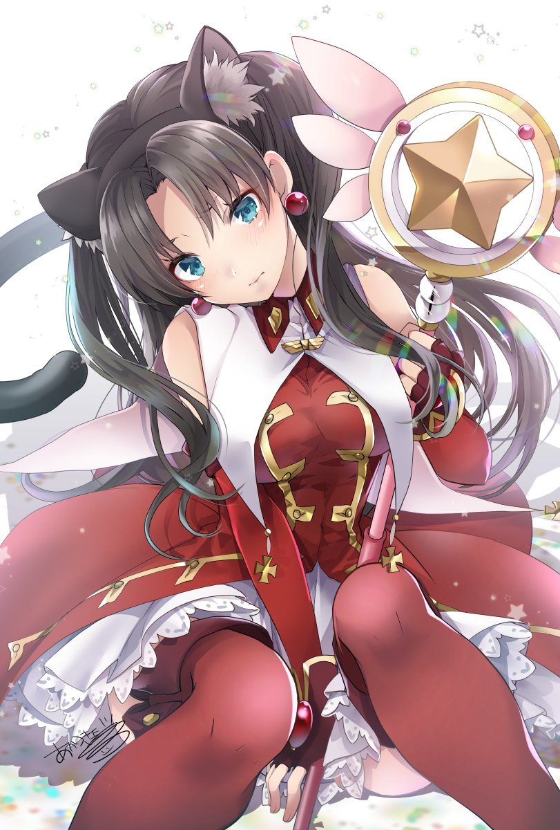 tohsaka rin, magical ruby, and kaleido ruby (fate and 1 more) drawn by akatsuki_hijiri