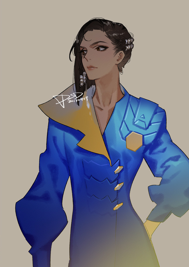 pharah (overwatch and 1 more) drawn by psd_(psdgai)