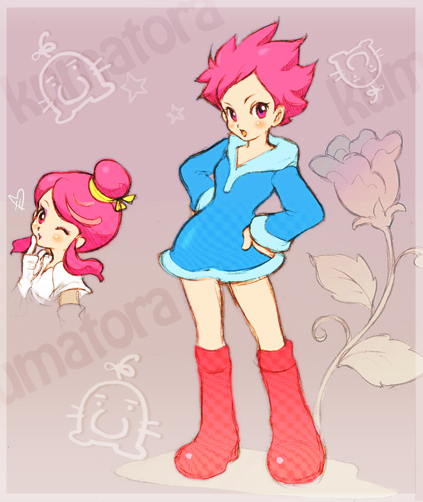 kumatora and doseisan (mother and 1 more) drawn by minipen