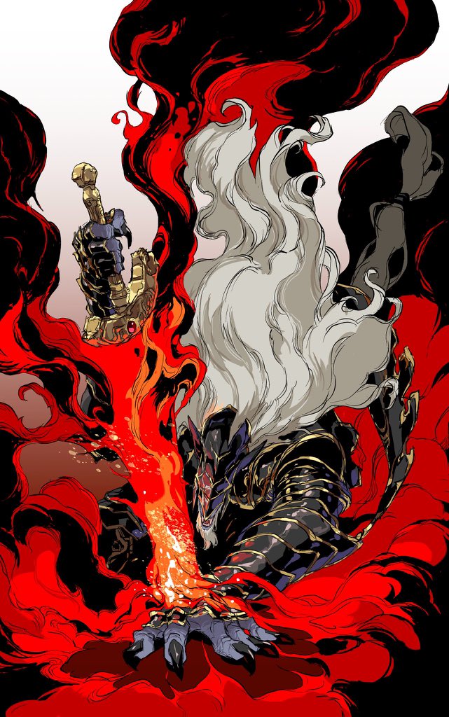 maliketh the black blade (elden ring) drawn by teru_by_m