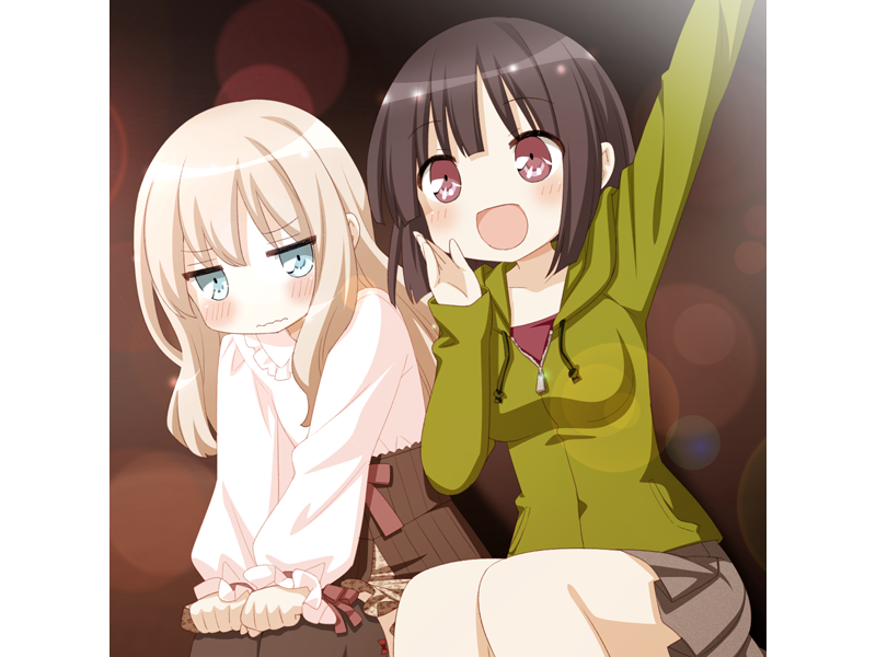 kawamura reo and sawaguchi mai (sono hanabira ni kuchizuke wo) drawn by kani_biimu