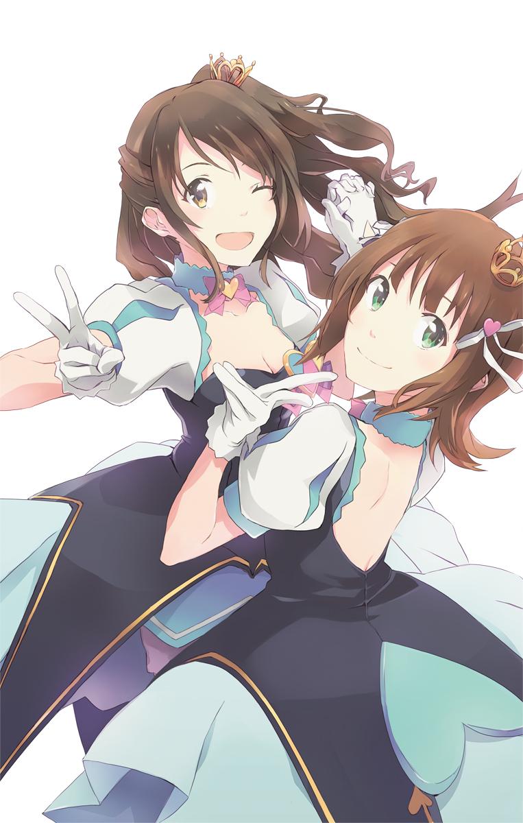 amami haruka and shimamura uzuki (idolmaster and 1 more) drawn by yoshito
