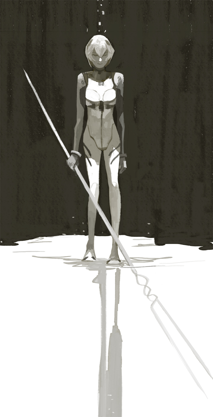 ayanami rei (neon genesis evangelion) drawn by amei_zhao