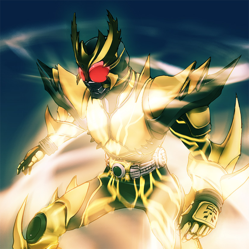 kamen rider kuuga (kamen rider and 2 more) drawn by sanhon