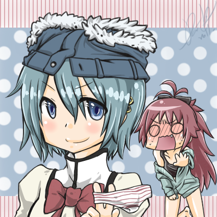 miki sayaka and sakura kyoko (mahou shoujo madoka magica) drawn by daigaga