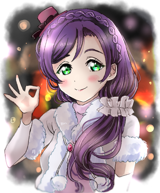 tojo nozomi (love live! and 1 more) drawn by shoc0s