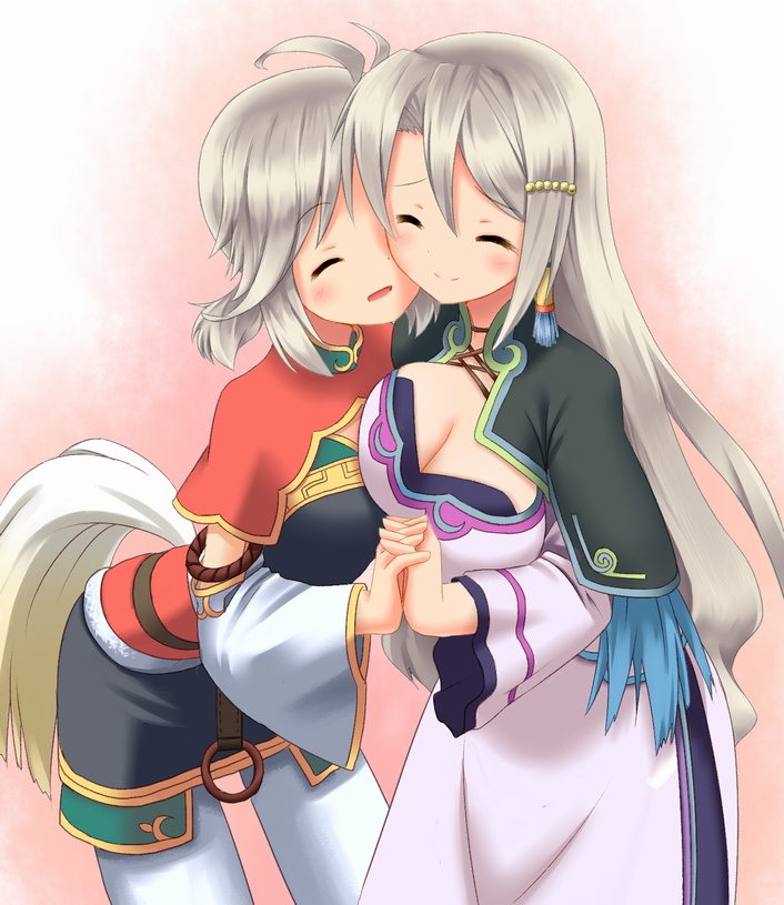 xiao pai and ling hua (rune factory and 1 more) drawn by akeyama