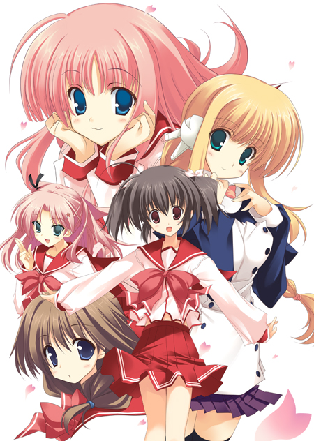 yuzuhara konomi, maaryan, komaki ikuno, silfa, and milfa (to heart and 2 more) drawn by yoshiwo