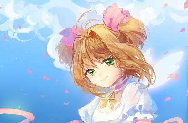 kinomoto sakura (cardcaptor sakura) drawn by cat_princess