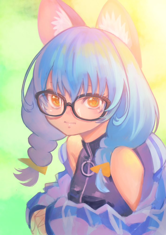 yuni and blue cat (precure and 1 more) drawn by jj_(ssspulse)