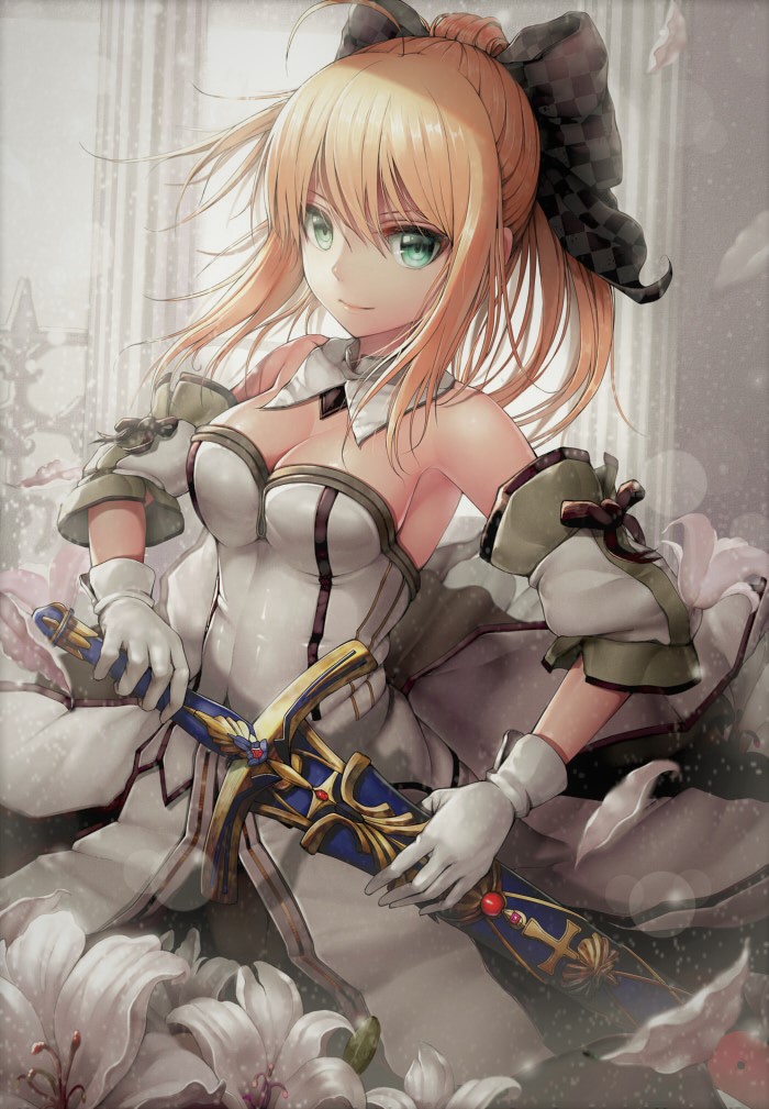 artoria pendragon and saber lily (fate and 2 more) drawn by norari_kuno