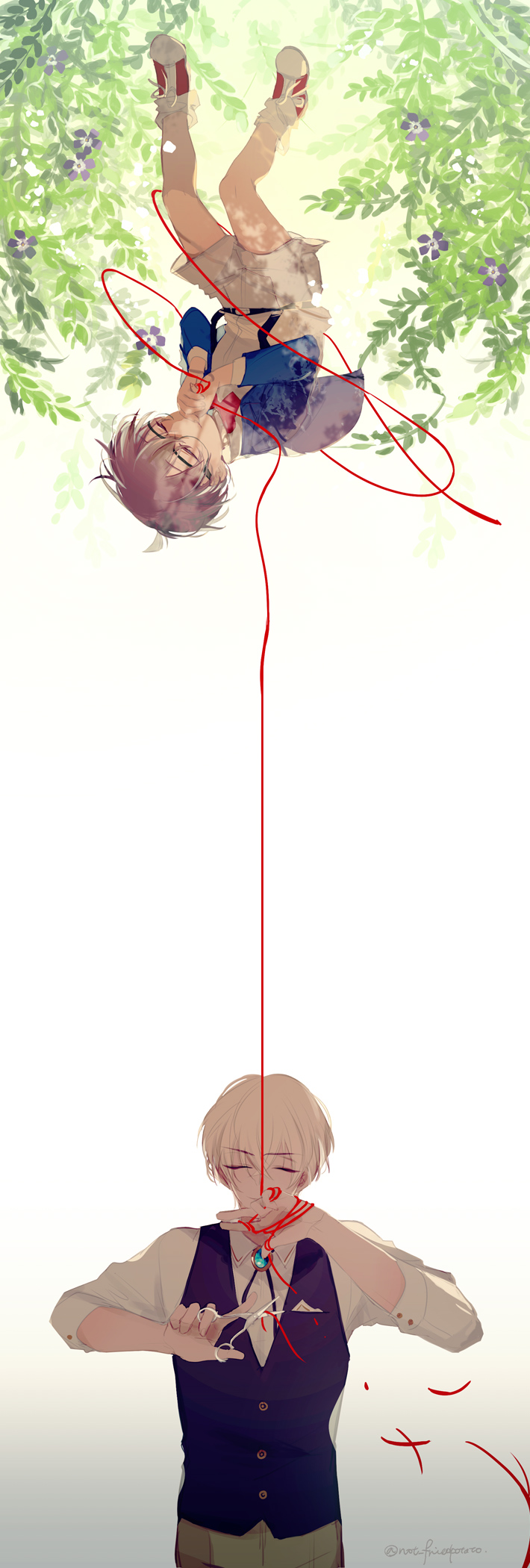 edogawa conan and amuro tooru (meitantei conan) drawn by jikei